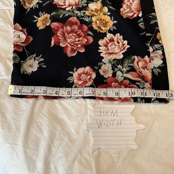 Wild fable flowy flowered crop pants cute w/tank blouse sweater sandals booties - Picture 5 of 16